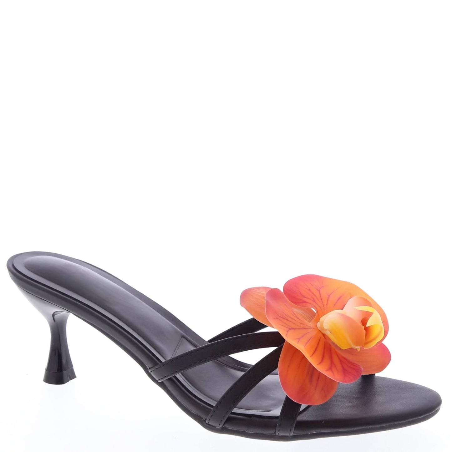IZIBA KITTEN HEEL - BLACK