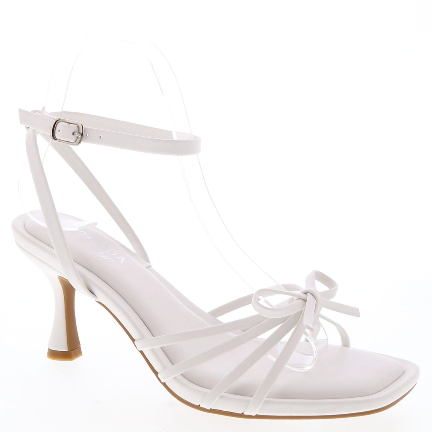 CITY KITTEN HEEL - WHITE