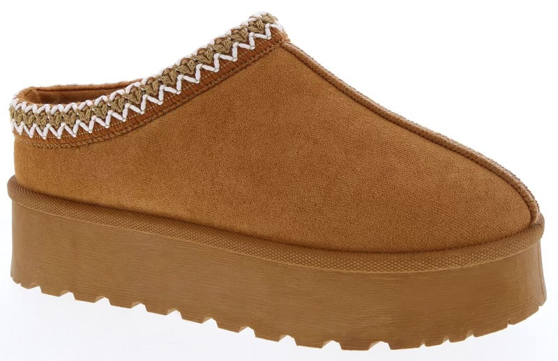 Iceland Chestnut Platform Slipper