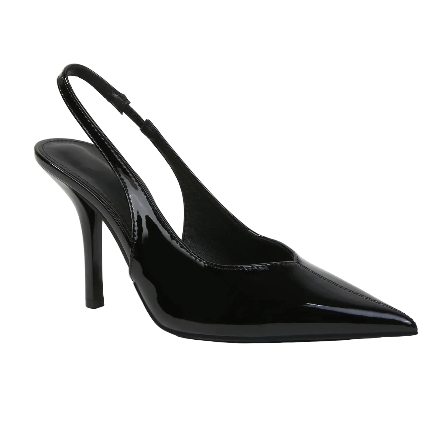 YVES BLACK POINTED TOE PUMP