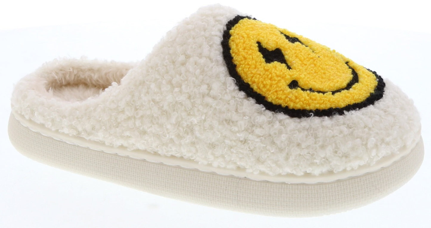 YELLOW SMILEY FACE SLIPPER