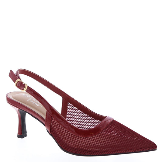 KAYLA KITTEN HEEL - CHERRY